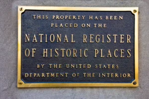 historic preservation.  National Register