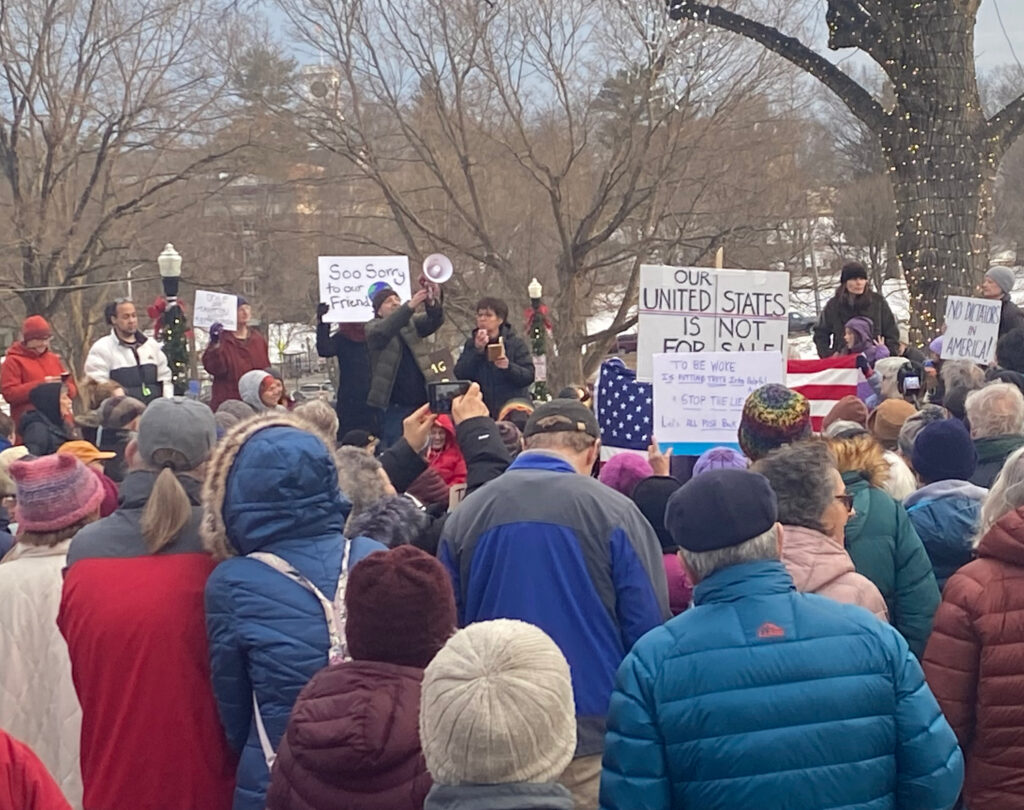 Amherst Joins Nation in Protesting Trump’s Assault on Democracy